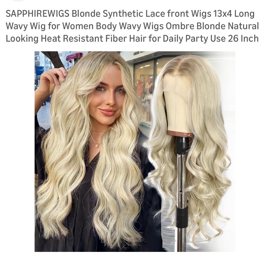 Ombre Blonde Lace Front Wig